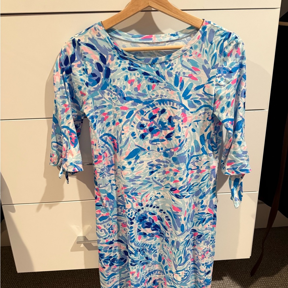 Lilly Pulitzer Blue and Pink Mini Dress